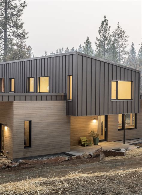 modern house with corrugate metal siding|residential metal siding options.